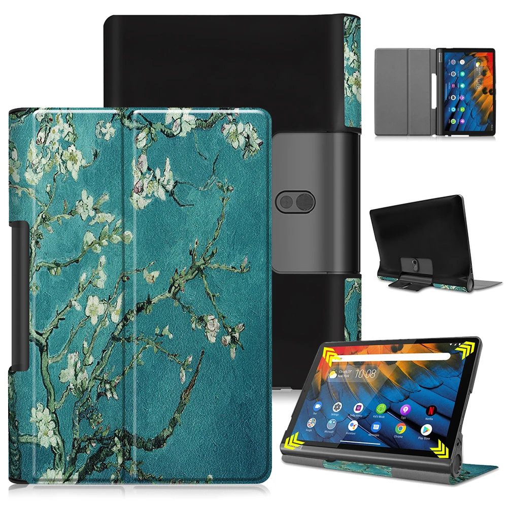 Чехол для lenovo Yoga Smart Tab YT-X705 10," чехол для планшета кожаный флип-чехол для lenovo Yoga Tab 5 YT-X705F защитный чехол