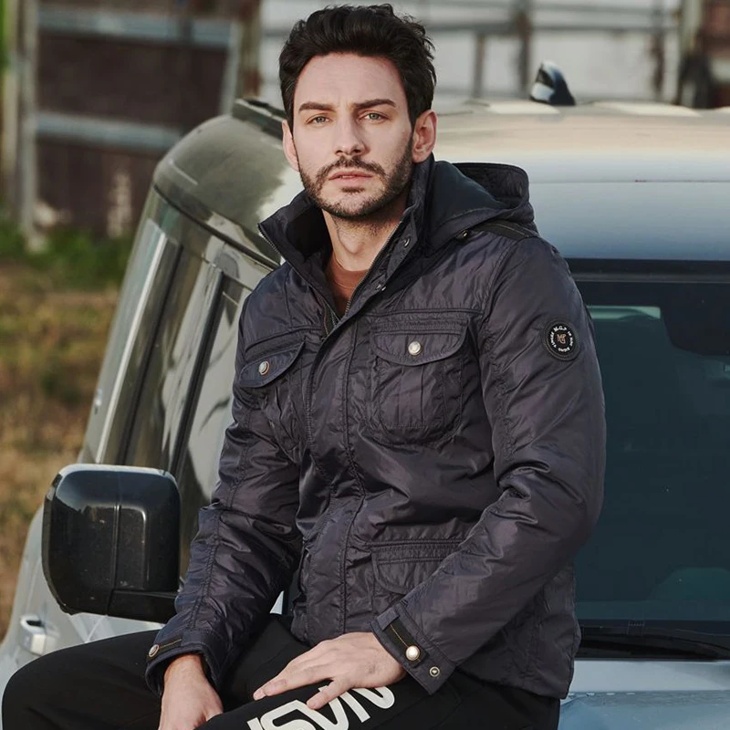 

Jacket Male Spring And Autumn Fashion All-match Motorcycle Wear Warm Windproof Waterproof Coat For Men