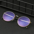 Трендовые ульсветильник металлические очки с защитой от синего света для мужчин и женщин, винтажные круглые очки с защитой от синего света, компьютерные очки с защитой от синего света