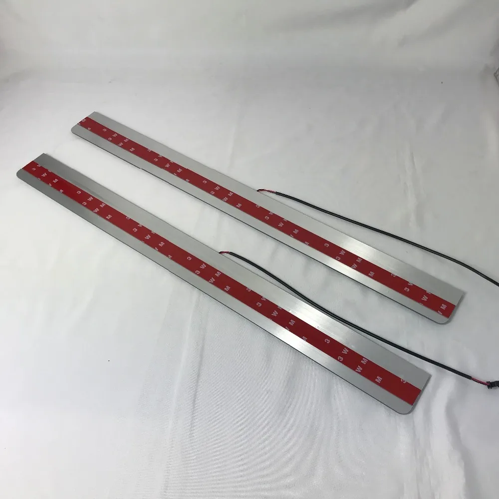 

Express delivery led door sill plate strip welcome light threshold guard protectors for toyota supra
