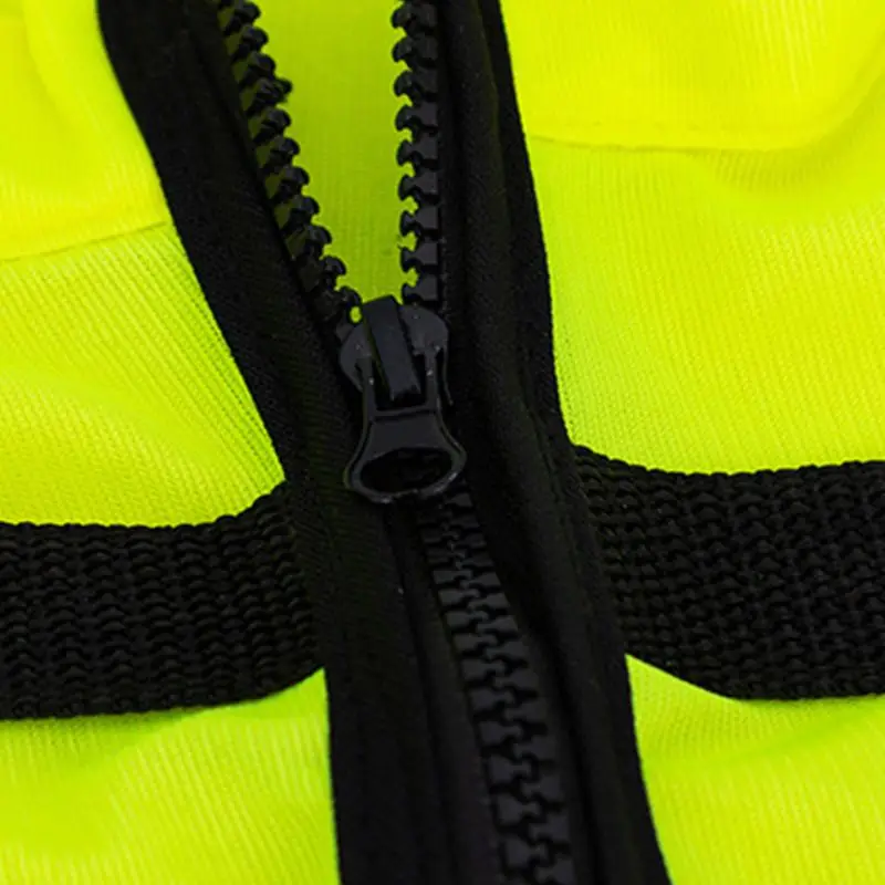 Множество карманов высокая видимость молния передний защитный жилет с