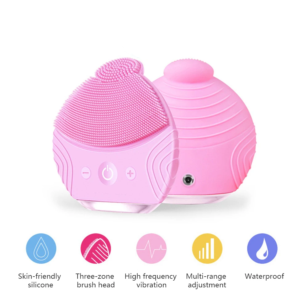 Ультразвуковая электрическая щетка для чистки лица мытья вибрационный