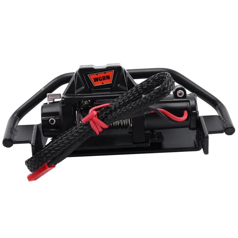 

Metal Front Bumper with Winch 3 Ways CH3 Control Line Panel for 1/10 RC Crawler Traxxas TRX4 G500 TRX6 G63 Upgrade Parts