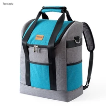 Large Insulated Bag Lunch Cooler Bags Insulation Folding Picnic Portable Thermal Beer Cooler Ice Backpack Wine Food Thermal Bag