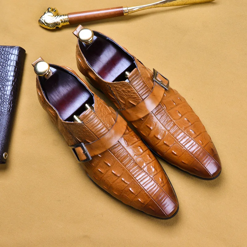 melhor Preto Padrão De Crocodilo Mocassins Homens Chinelos Mocassins Homem Apartamentos Vestido De Casamento Sapatos Casuais Borlas Sapatos Formais