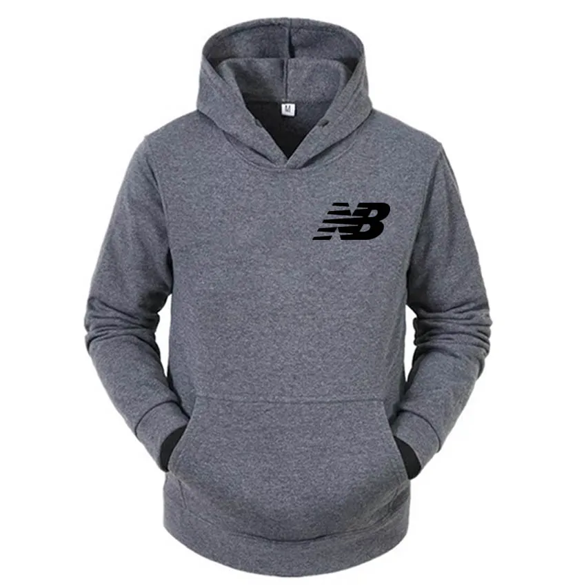 

Fall 2020 new brand men's fashion hip-hop hoodie sweatshirt casual hoodie NB printing men's plus fleece hooded sweatshirt
