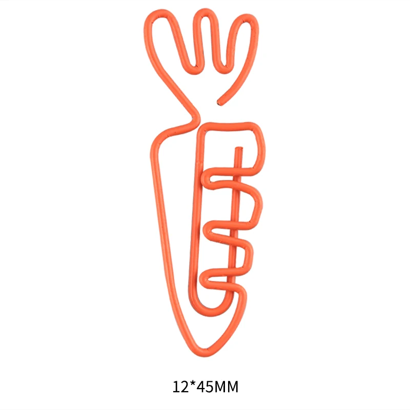 

Metal Paper Clip Paperclips Kawaii Carrot Paper Clips Metal Clip Metal Stationery Clips Clip De Papel Planner Clip Carrot Shaped