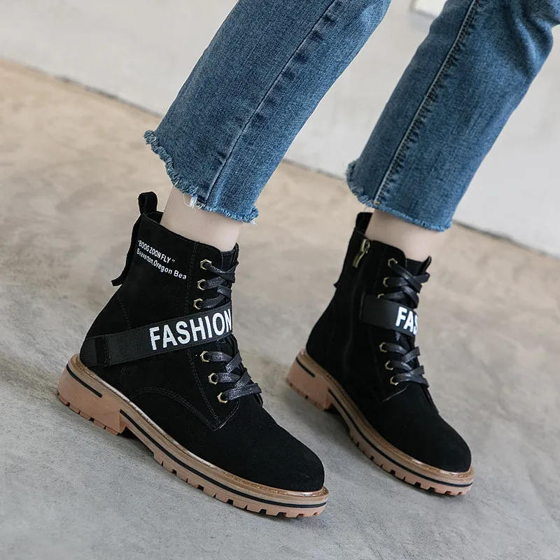 Женские ботинки из натуральной кожи Новое поступление 2019 года женские ботильоны