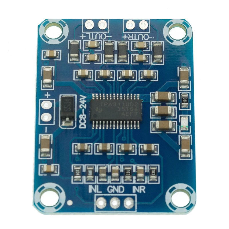 TPA3110 2X15W цифровой аудио Stere модуль усилителя мини бинауральные контроллер 100dB DC 8 18V