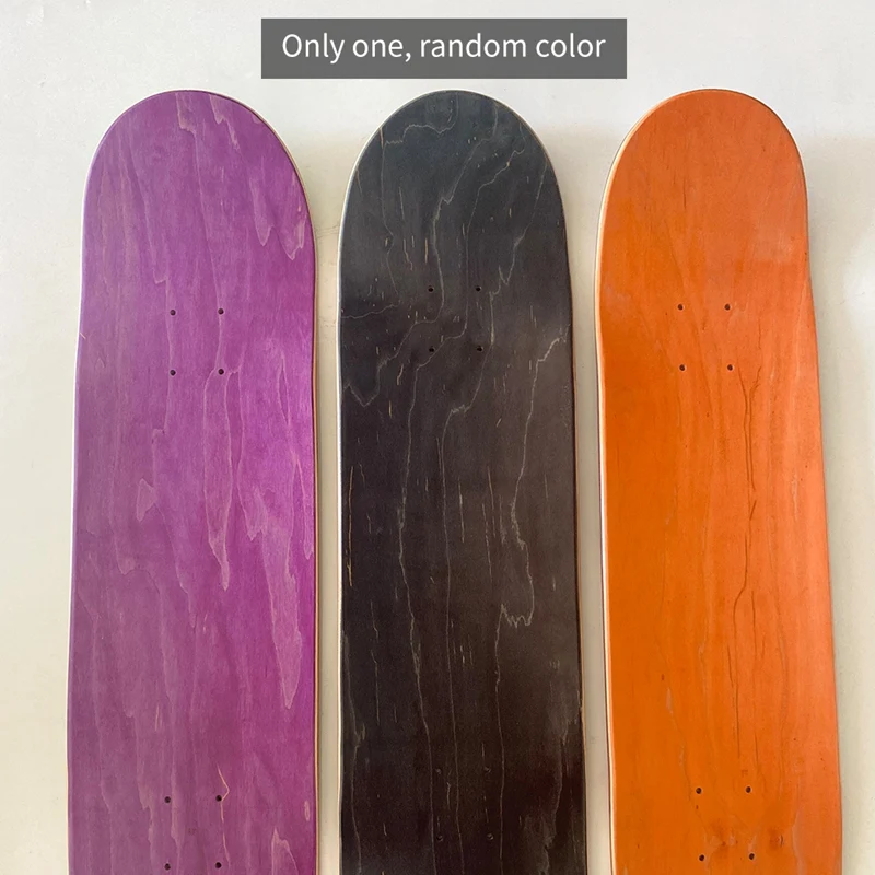 

7 Ply Canadian Blank Maple Skateboard Decks Multi-Colors 8 inch (Random Color)
