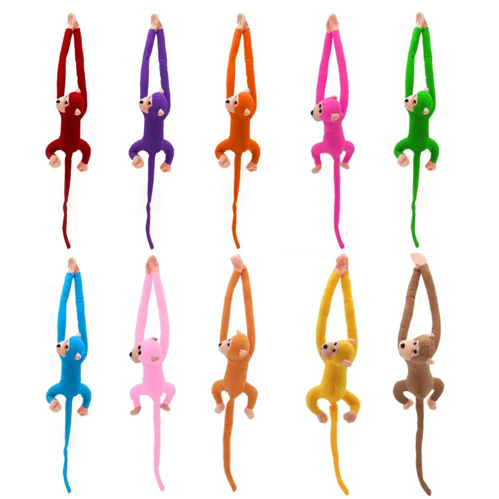 60 см кавайная Мягкая кукла обезьяна с длинным хвостом плюшевые занавески Детские