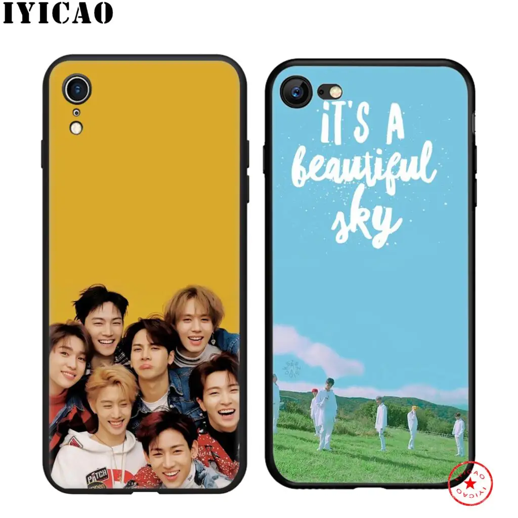 IYICAO Got7 группа K Pop Got 7 мягкий черный силиконовый чехол для iPhone 11 Pro Xr Xs Max X или 10 8 6 6S