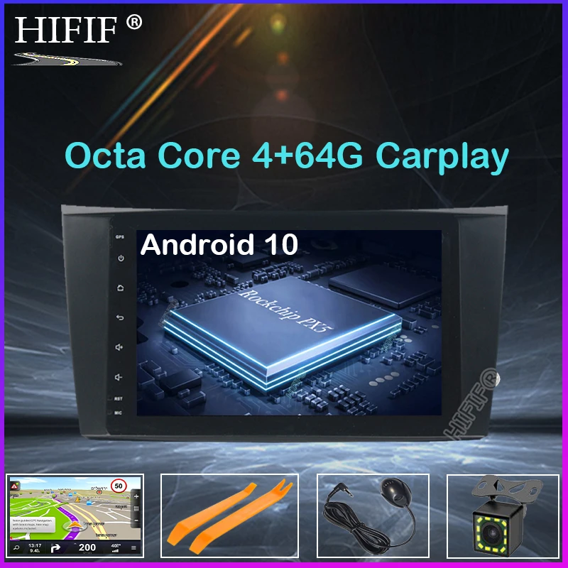 8 &quotDSP IPS Android 10 4G Автомобильный GPS для Mercedes Benz E-class W211 E200 E220 E300 E350 E240 E270 E280 W219 без