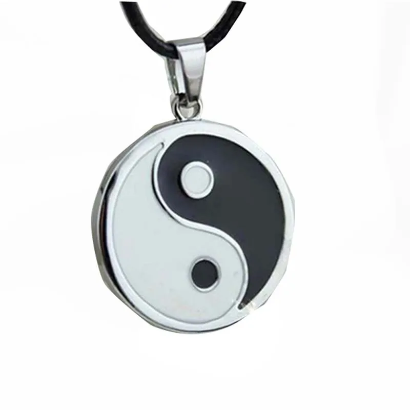

1Pc Fashion Necklaces Black and White Yin Yang Pendant for Couples Lover Friendship Unisex Jewelry Gifts
