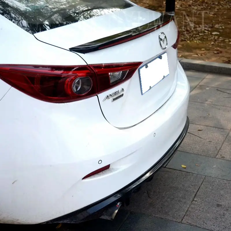 

For Mazda 3 Axela 2014 2015 2016 2017 2018 High Quality ABS Plastic Spoiler Primer Color Car Tail Wing Rear Trunk Spoiler