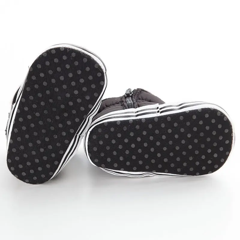 Зимние ботинки для маленьких мальчиков на молнии новорожденных пинетки малышей