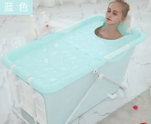 L110XW50X53cm S2 Складная изоляционная Ванна мягкая резиновая надувная Ванна Burrel пластиковая Ванна портативная ванна для замачивания пищевой нетоксичный - Цвет: L110XW50X53cm S2