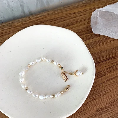 

JLB1234 Designed Xiaozhong Natural Pearl Aurora Quality Sensitive Temperament Baitao Retro ins Bracelet
