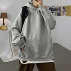 Женская толстовка с капюшоном, свободного покроя