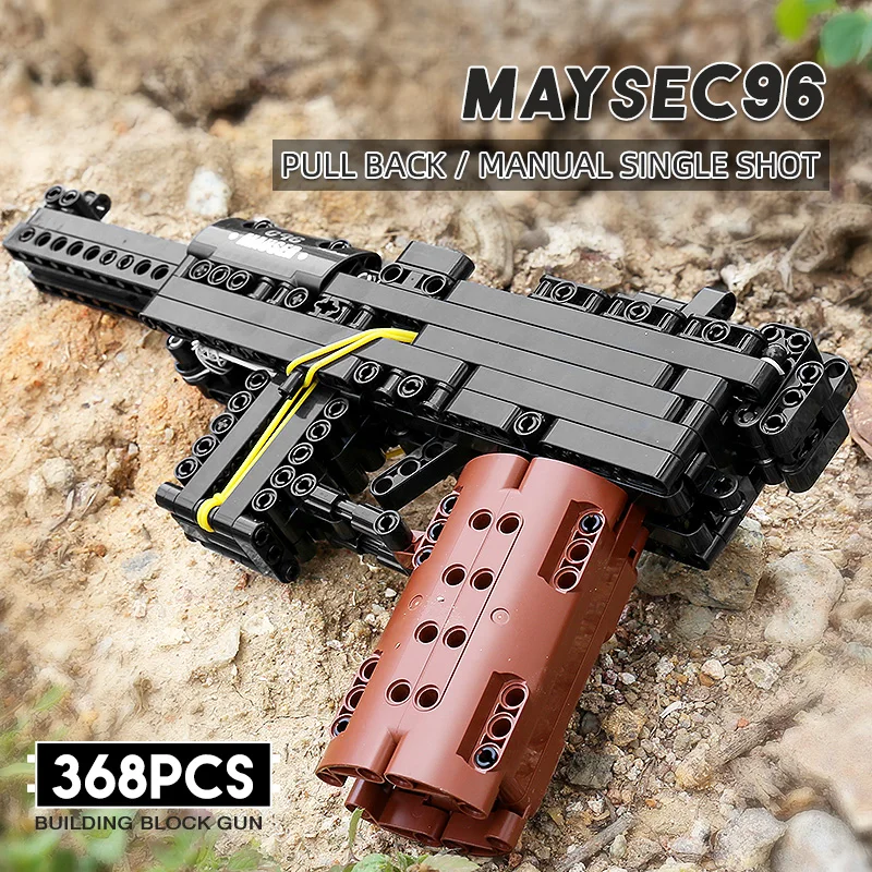 MOULD KING модель оружия 14011 368 шт. строительный блок MOC C96 набор пистолетов детские
