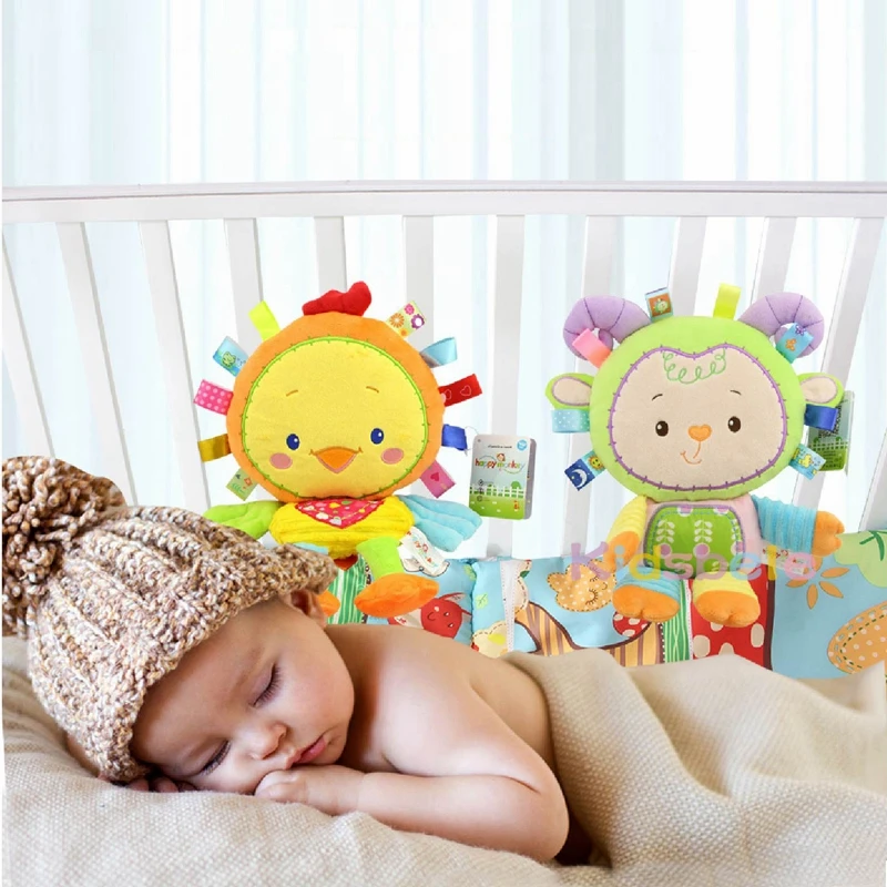

8 Styles Baby Toys 0-12 Months Appease Ring Bell Soft Plush Educational Infant Toys Kids Baby Rattles Mobiles Squeaky Sound Toy