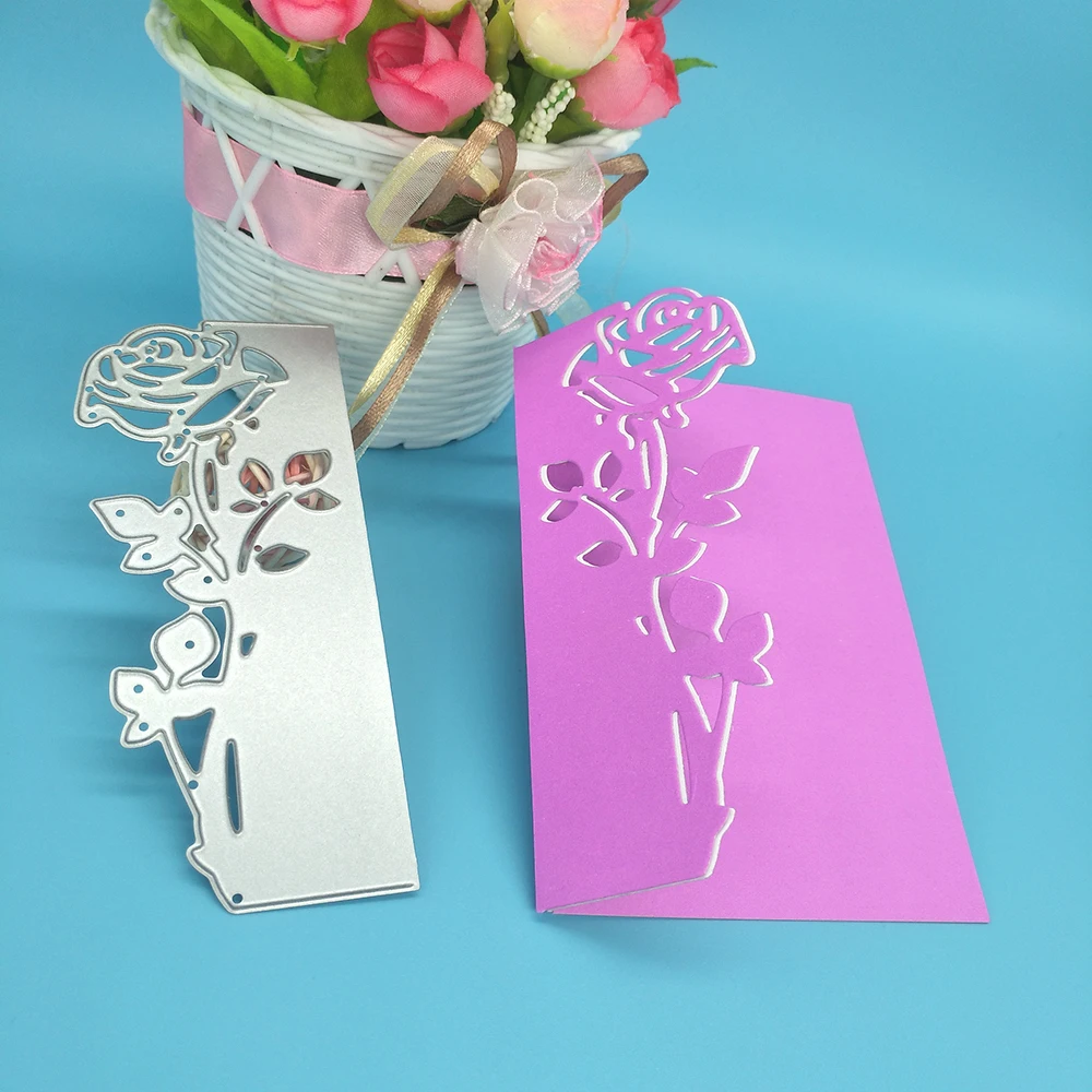 

Roses, flower hollow photo album metal cutting die, scrapbook, photo album decoration, DIY crafts