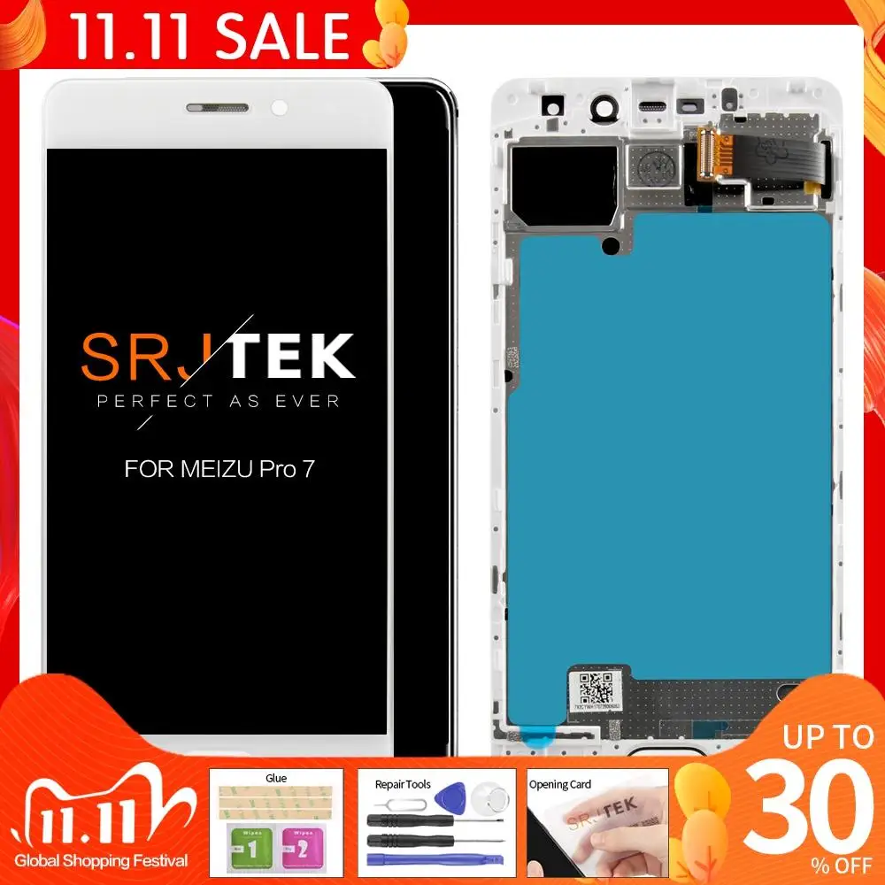 

5.2'' Super AMOLED Display For MEIZU Pro 7 LCD Touch Screen Pro7 Pro 7 LCD M792M M792H Digitizer Replacement Parts