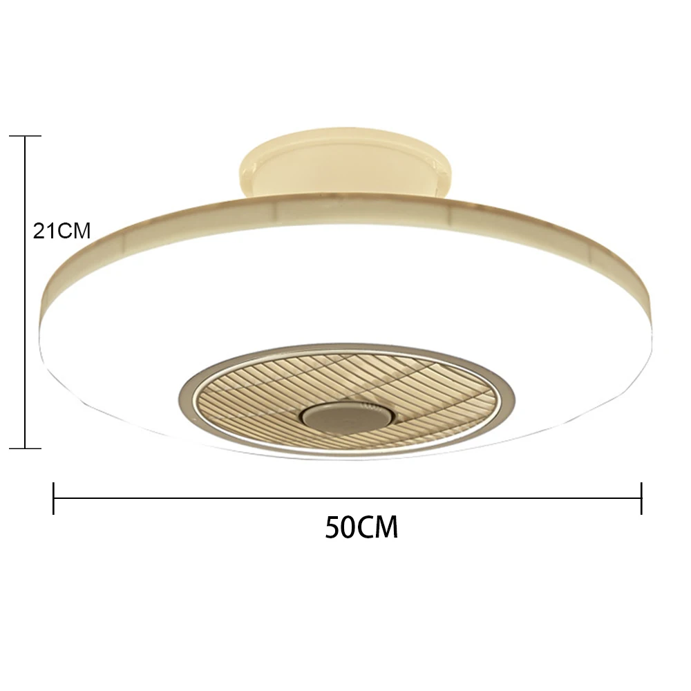 

50cm led ceiling fan with light remotre control 110v 220v bedroom lamps children room home restaurant 40w three color changing