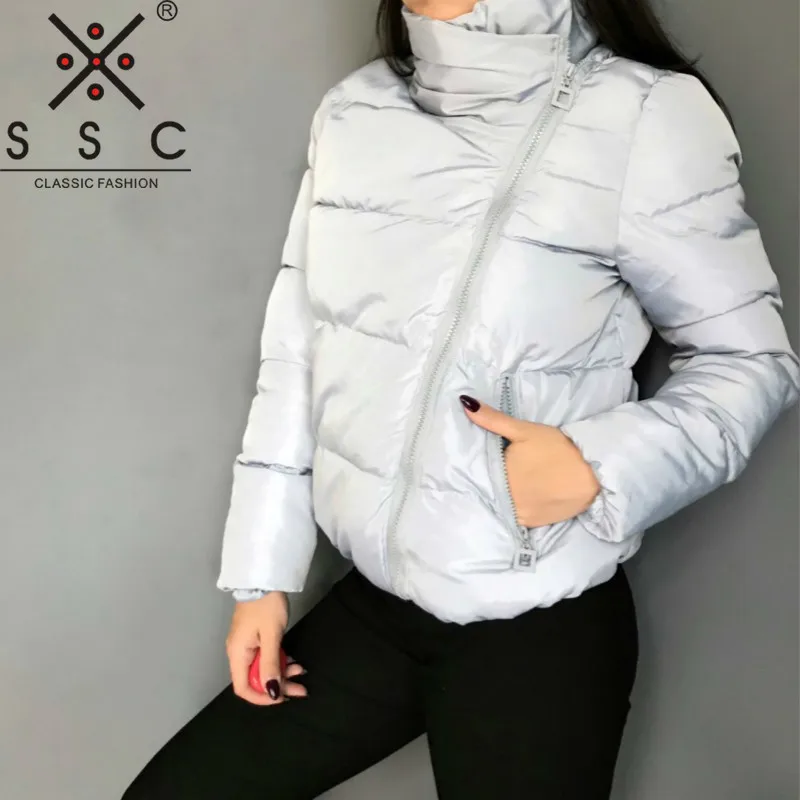 Короткая женская куртка парка Mujer 2019 зимняя пальто модное осеннее однотонное