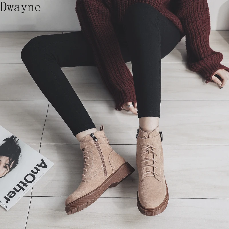 Красивые ботинки мартинсы для женщин новинка 2019 универсальные красные сетчатые