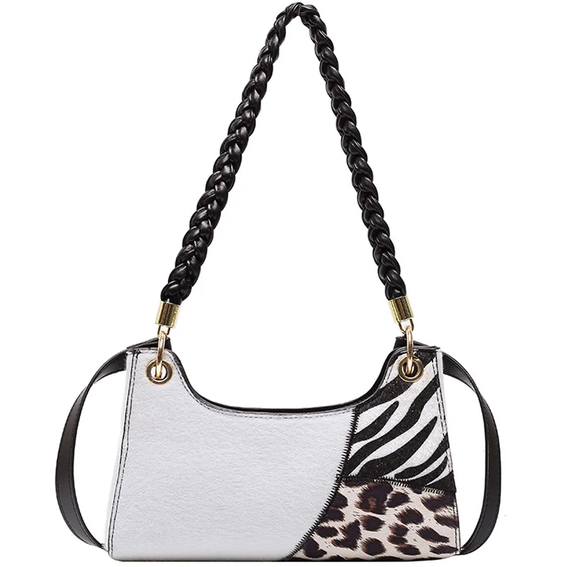 

Retro Splicing design Small Crossbody Bags 2020 Trend Chain Hand Bag Womens Branded Trending Shoulder Handbags