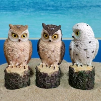owl tree stump succulent plant decoration sand accessories psychological sand table accessories