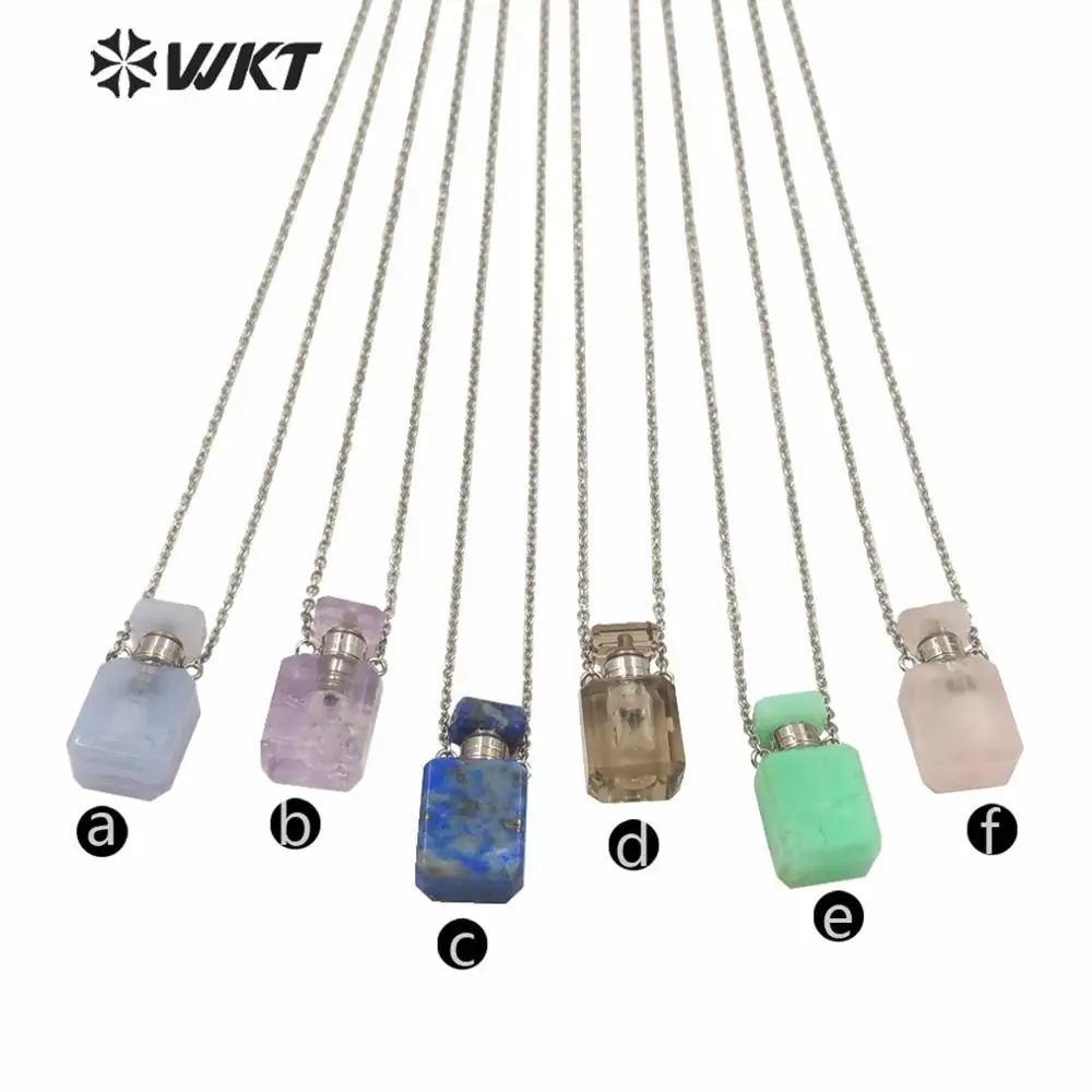 WT-N1240 Китай Поставщик высококачественное каменное ожерелье в флаконе для духов