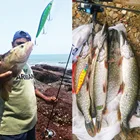 Рыболовная приманка SEALURER 2018, 140 мм, 23 г, Джеркбейт, жесткая приманка для погружения в воду, воблеры для окуня, 1,5 м, 3 крючка, блесна