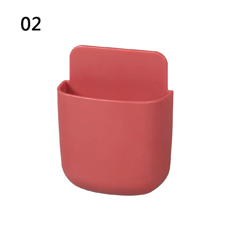 

1pcs Storage Box Remote Control Air Conditioning Storage Box Mobile Phone Holder Container Wall Mounted home storage Organizer