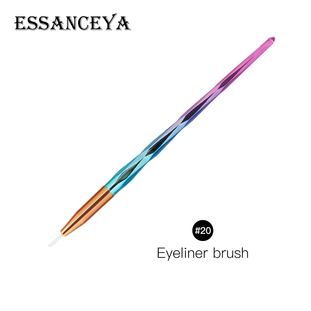 T20 ESSANCEYA, 1 шт., рыбные алмазные кисти для макияжа, набор, основа для растушевки, сила теней, контур, консилер, румяна, косметика, красота, макияж - Handle Color: T20