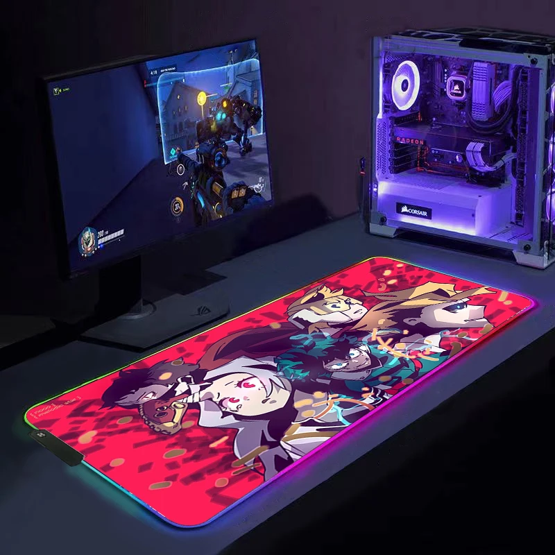 RGB мой герой Академия геймерский большой XL Коврик Для Мыши для ПК игровые