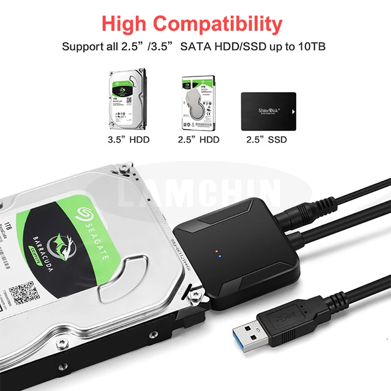 USB 3 0 с UASP к Sata кабель для преобразования поддерживает все 2 5 или HDD SSD адаптер