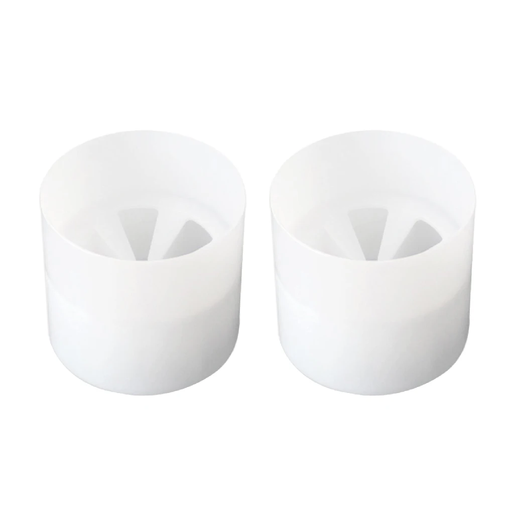 

2pcs Golf Plastic Hole Cup Practice Putting Putter Backyard Garden Training White Plastic Training Ball Socket