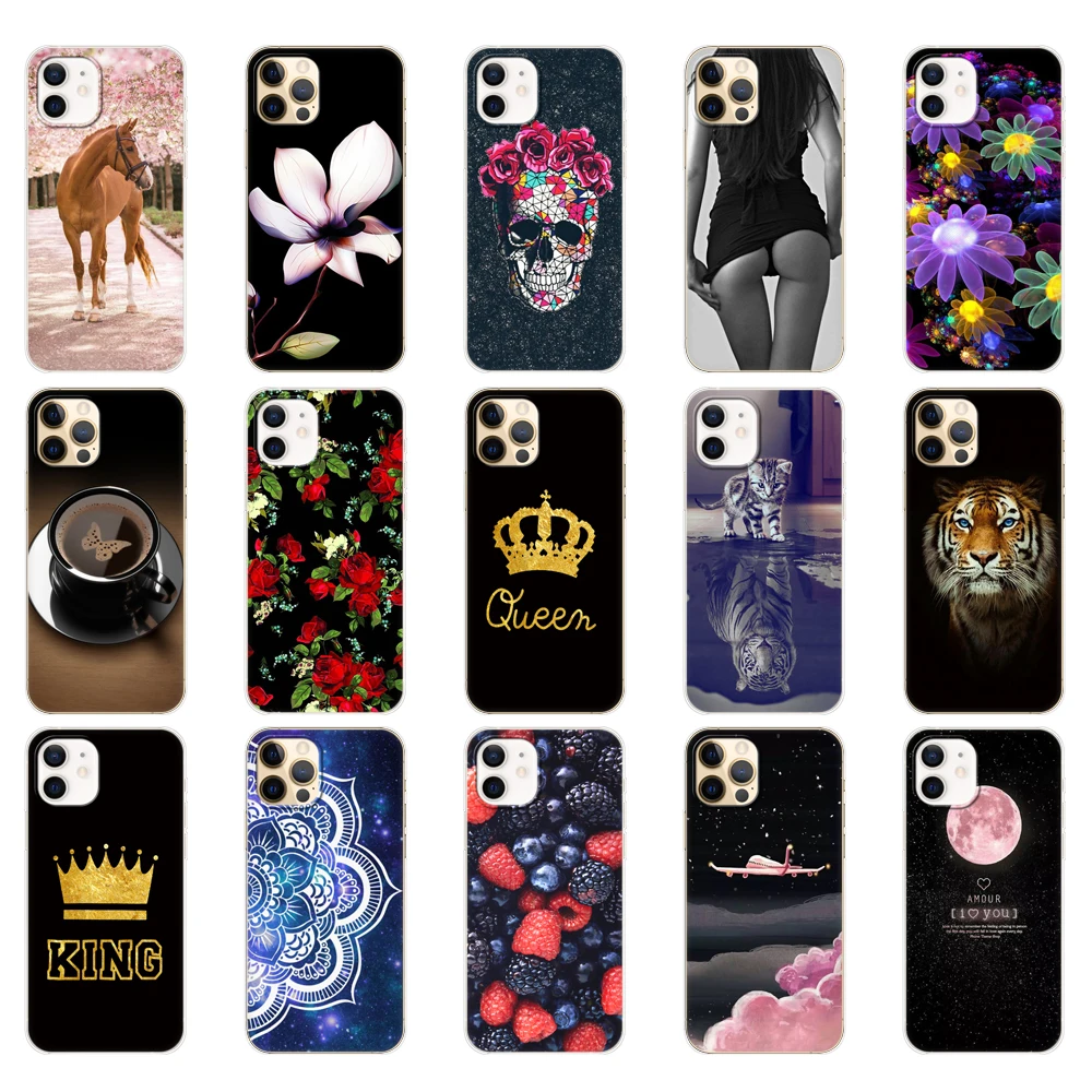 For iphone 12 Cases For iphone 12 mini 12 Pro Max Case Soft Silicon Phone Cover For Apple iPhone12 iphone12Pro 12Pro Bumper Back