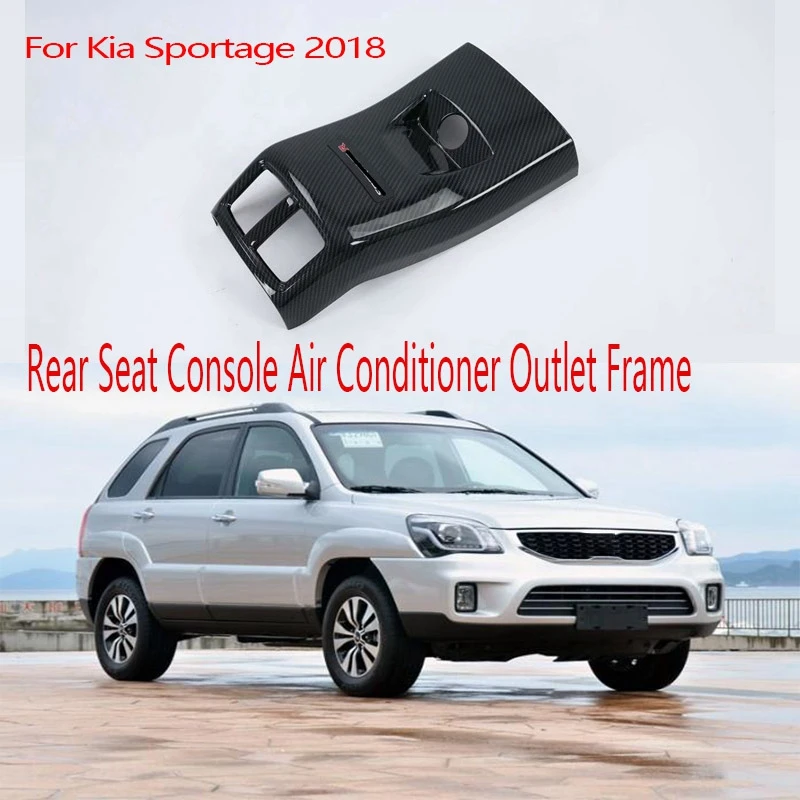 

Car Rear Seat Console Air Conditioner Outlet Frame Cover Trim Stickers for Kia Sportage 2018
