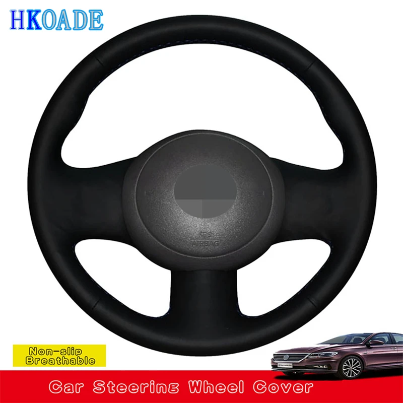 Customize DIY Micro Fiber Leather Car Accessories Steering Wheel Cover For Nissan March Sunny Versa 2013 Almera Car Interior