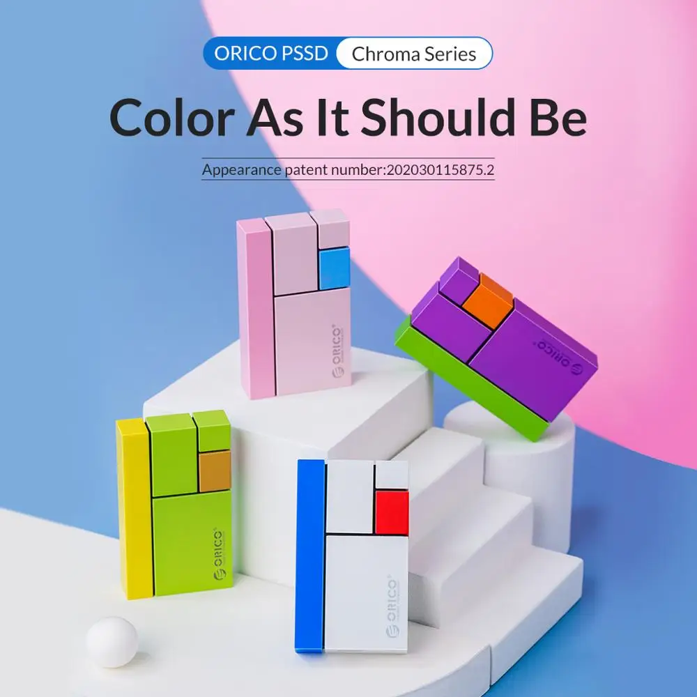 ORICO Chroma внешний SSD жесткий диск 1 ТБ 500 Гб 250 ГБ Мини Портативный USB C 3 Gen2 цветной