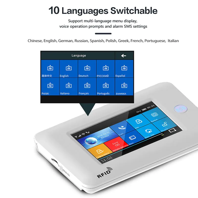 Беспроводной Gsm Wi Fi система охранной сигнализации для дома приложение Управление