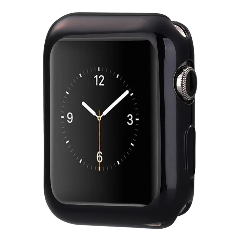 Чехол KLFS для Apple Watch 4, 3, 2, 1, 40 мм, 44 мм, 360, прозрачный ТПУ защитный чехол, полный чехол для Iwatch 4, 3, 2, 1, 38 мм, 42 мм - Цвет ремешка: A