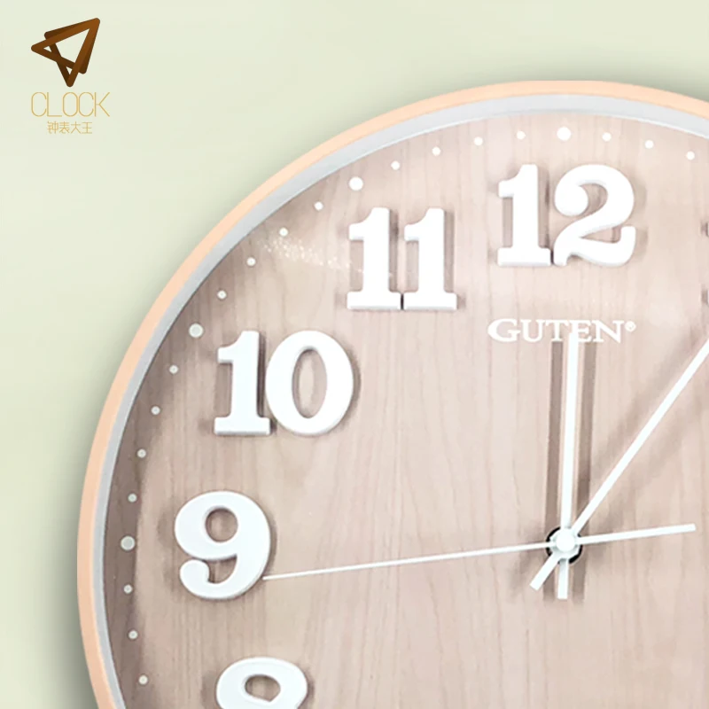 Panda ins wall clock living room home modern simple bedroom mute metal fashion creative Nordic | Wall Clocks