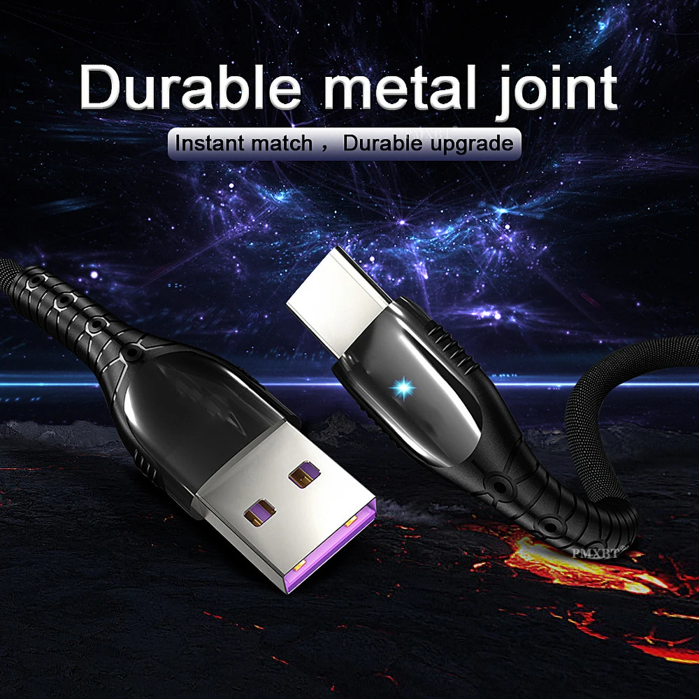 Кабель USB Type-C 5A для Huawei P30 Pro P20 Lite 3A кабель Micro быстрая зарядка Samsung S6 Xiaomi передачи