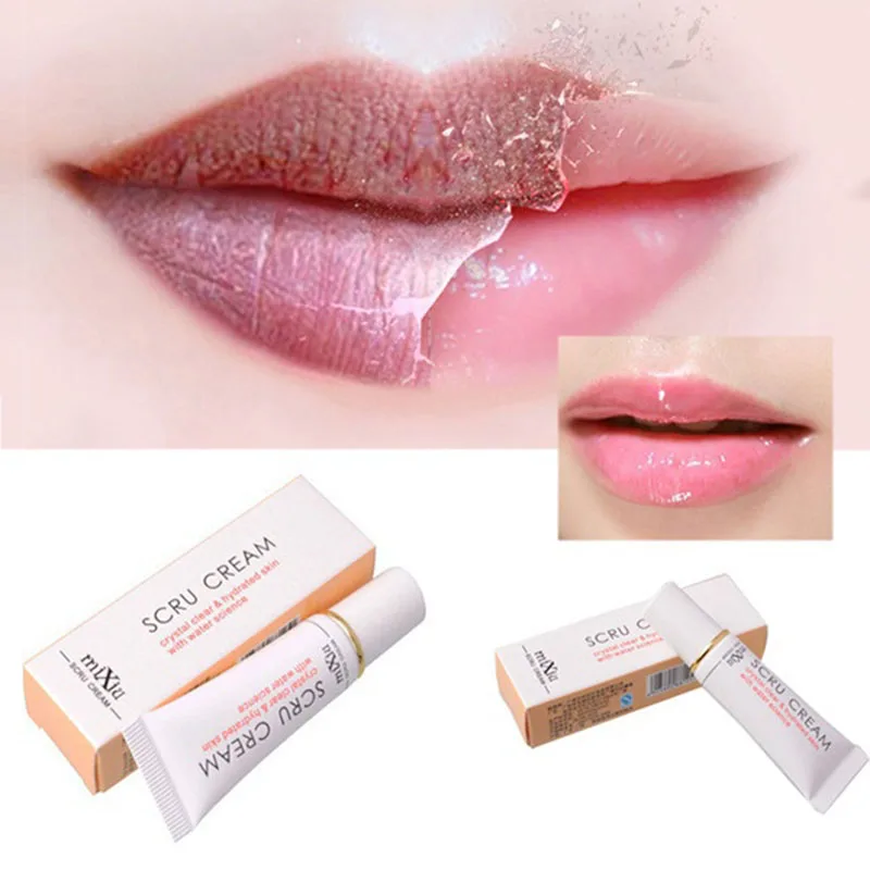 Moisturizing Lip Scrub Removal Horniness Crystal Clear Hydrated Science Exfoliating Gel Care TSLM2 |