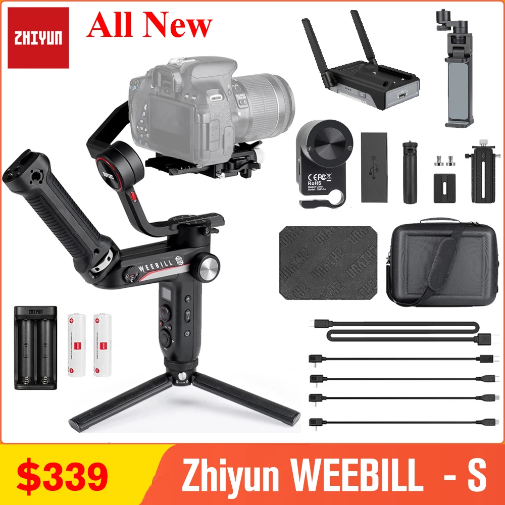 Zhiyun WEEBILL S лаборатории карданный 3-осевой Стабилизатор Для беззеркальных и