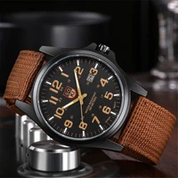 couple fashion nylon strap quartz wristwatches digital watches mens 2021 men round quartz wristwatches military erkek kol saati